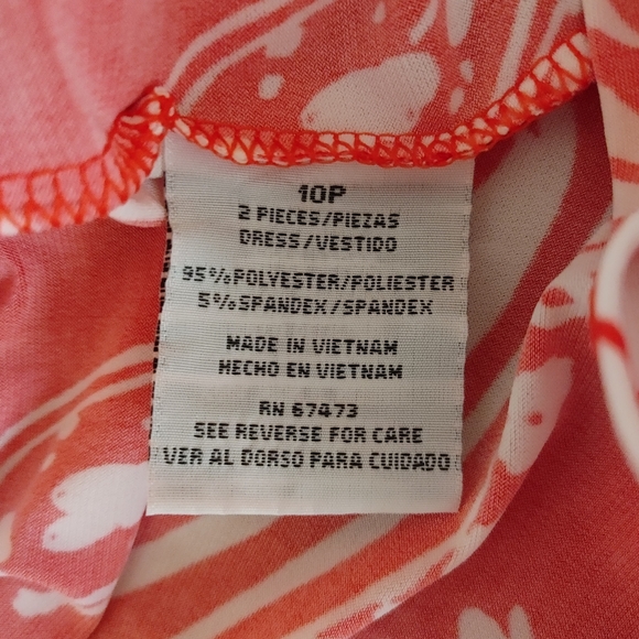 JULIAN TAYLOR 2 Piece Dress Set, Coral 10P - Picture 7 of 8